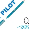 Roller pilot frixion point pointe aiguille 0.3mm encre effaçable grip préhension rechargeable gomme sertie turquoise