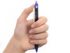 Roller pilot frixion point clicker 05 encre gel thermosensible effacable rechargeable bleu