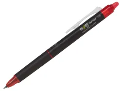 Roller pilot frixion point clicker 05 encre gel thermosensible effacable rechargeable rouge