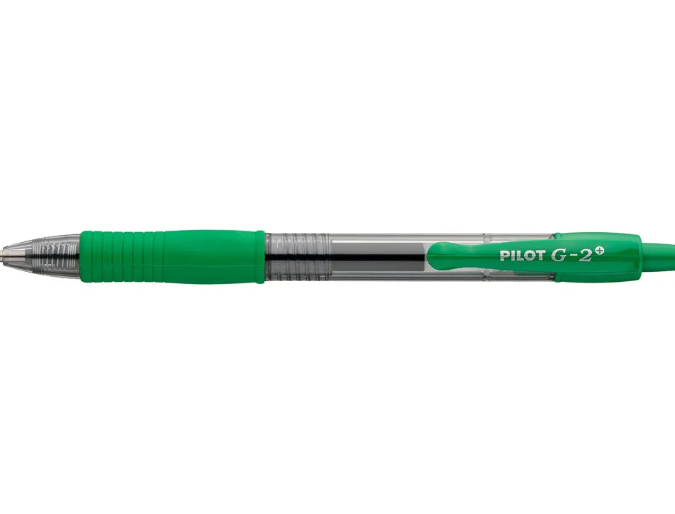 Roller pilot g-2+ 5 begreen retractable encre gel pointe fine coloris vert