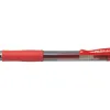 Roller pilot g2+ 7 ecriture moyenne 0.4mm encre gel retractable rechargeable corps translucide grip caoutchouc rouge