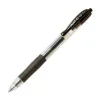 Roller pilot g2+ 5 ecriture fine 0.3mm encre gel retractable rechargeable corps translucide grip caoutchouc noir
