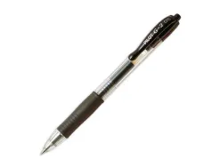 Roller pilot g2+ 5 ecriture fine 0.3mm encre gel retractable rechargeable corps translucide grip caoutchouc noir