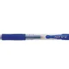 Roller pilot g2+ 5 ecriture fine 0.3mm encre gel retractable rechargeable corps translucide grip caoutchouc bleu