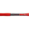 Roller pilot g2+ 5 ecriture fine 0.3mm encre gel retractable rechargeable corps translucide grip caoutchouc rouge