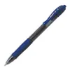 Roller pilot g2+ 7 ecriture moyenne 0.4mm encre gel retractable rechargeable corps translucide grip caoutchouc bleu