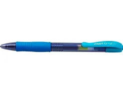 Roller pilot g2+ 7 fun ecriture moyenne 0.4mm encre gel retractable corps translucide grip caoutchouc turquoise