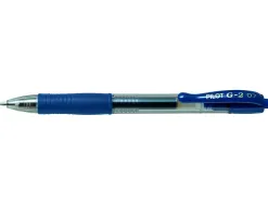 Roller pilot g2+ 7 fun ecriture moyenne 0.4mm encre gel retractable corps translucide grip caoutchouc bleu nuit