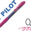 Roller pilot g2+ 7 fun ecriture moyenne 0.4mm encre gel retractable corps translucide grip caoutchouc rose