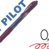 Roller pilot g2+ 7 fun ecriture moyenne 0.4mm encre gel retractable corps translucide grip caoutchouc bordeaux