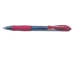 Roller pilot g2+ 7 fun ecriture moyenne 0.4mm encre gel retractable corps translucide grip caoutchouc bordeaux