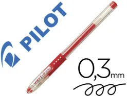 Roller pilot g1 gel grip caoutchouc bille carbure de tungstène pointe fine encre gel rouge