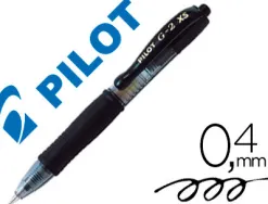 Roller pilot mini g2 pixies ecriture moyenne 0.4mm retractable coloris noir