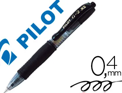 Roller pilot mini g2 pixies ecriture moyenne 0.4mm retractable coloris noir