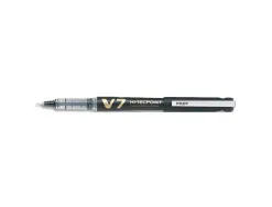 Roller pilot v7 rechargeable écriture moyenne 0.5mm niveau encre liquide visible écologique régulateur débit noir