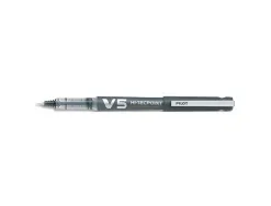 Roller pilot v5 rechargeable écriture fine 0.3mm niveau encre liquide visible écologique régulateur débit noir