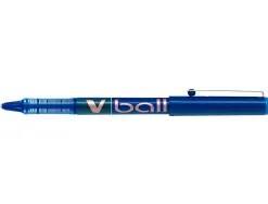 Roller pilot vball 1.0 écriture 0.7mm encre liquide niveau visible pointe conique 1mm clip métal coloris bleu