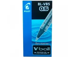 Roller pilot vball 5 écriture fine 0.3mm encre liquide niveau visible régulateur débit clip métal coloris noir