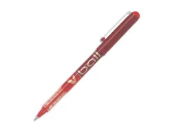 Roller pilot vball 7 écriture moyenne 0.5mm encre liquide niveau visible régulateur débit clip métal coloris rouge