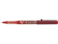 Roller pilot vball 7 écriture moyenne 0.5mm encre liquide niveau visible régulateur débit clip métal coloris rouge