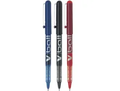 Roller pilot vball 7 écriture moyenne 0.5mm encre liquide niveau visible régulateur débit clip métal coloris bleu