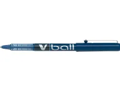 Roller pilot vball 5 écriture fine 0.3mm encre liquide niveau visible régulateur débit clip métal coloris bleu