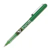 Roller pilot vball 5 écriture fine 0.3mm encre liquide niveau visible régulateur débit clip métal coloris vert