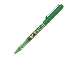 Roller pilot vball 5 écriture fine 0.3mm encre liquide niveau visible régulateur débit clip métal coloris vert