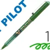 Roller pilot vball 1.0 écriture 0.7mm encre liquide niveau visible pointe conique 1mm clip métal coloris vert