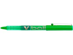 Roller pilot vball 1.0 écriture 0.7mm encre liquide niveau visible pointe conique 1mm clip métal coloris vert
