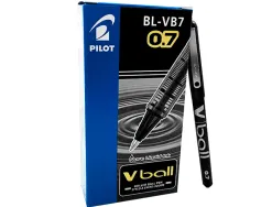 Roller pilot vball 7 écriture moyenne 0.5mm encre liquide niveau visible régulateur débit clip métal coloris noir