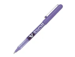 Roller pilot v-ball 5 pointe metal 0,3mm encre liquide coloris violet
