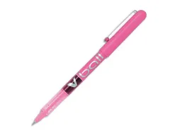 Roller pilot v-ball 5 pointe metal 0,3mm encre liquide coloris rose