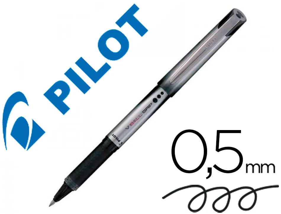 Roller pilot vball 5 pointe métal grip couleur noir
