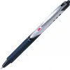 Roller pilot vball 7 rt écriture moyenne 0.5mm encre liquide grip caoutchouc clip métal rétractable rechargeable noir