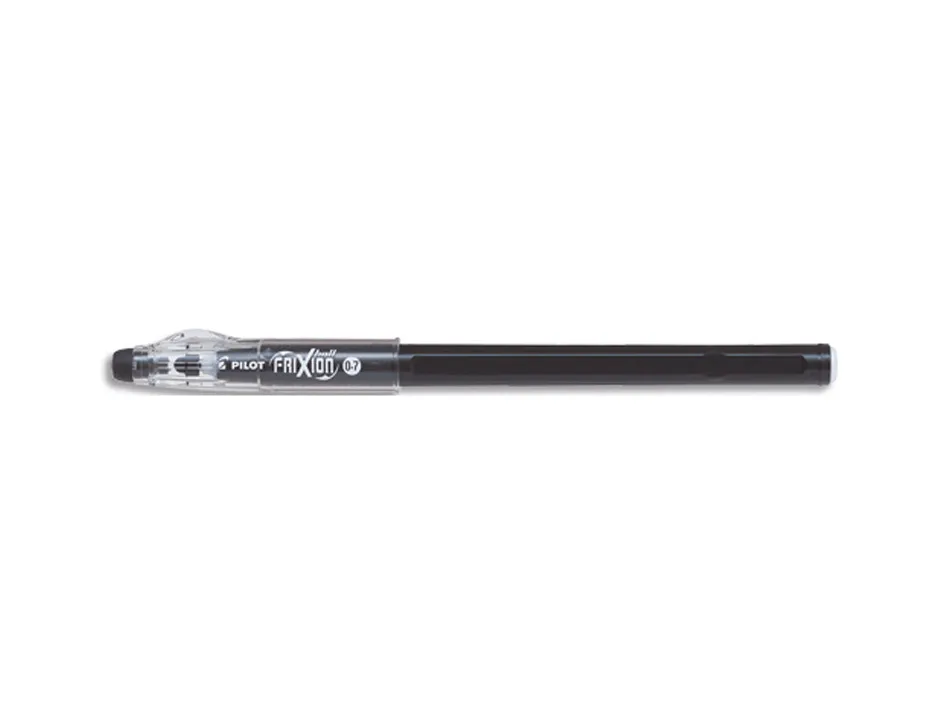 Roller pilot vball 7 rt écriture moyenne 0.5mm encre liquide grip caoutchouc clip métal rétractable rechargeable noir