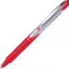 Roller pilot vball 7 rt écriture moyenne 0.5mm encre liquide grip caoutchouc clip métal rétractable rechargeable rouge