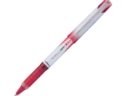Roller pilot vball grip écriture large 1mm pointe acier inoxydable niveau encre liquide visible grip caoutchouc rouge