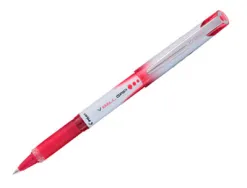Roller pilot vball grip écriture large 1mm pointe acier inoxydable niveau encre liquide visible grip caoutchouc rouge