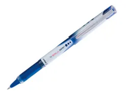 Roller pilot vball grip écriture large 1mm pointe acier inoxydable niveau encre liquide visible grip caoutchouc bleu