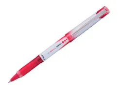 Roller pilot vball grip écriture moyenne 0.7mm pointe acier inoxydable niveau encre liquide visible grip rouge