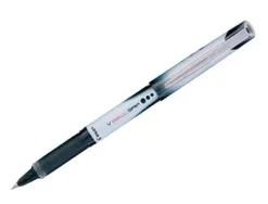 Roller pilot vball grip écriture large 1mm pointe acier inoxydable niveau encre liquide visible grip caoutchouc noir