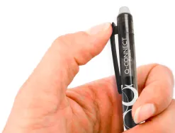 Roller q-connect écriture moyenne 0.7mm encre effaçable grip préhension gomme sertie coloris noir