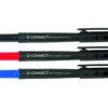 Roller q-connect écriture moyenne 0.6mm fluide douce pointe acier solidité durabilité encre base eau couleur rouge
