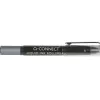 Roller q-connect écriture 0.5mm pointe moyenne 0.7mm grip caoutchouc corps transparent encre liquide couleur noir