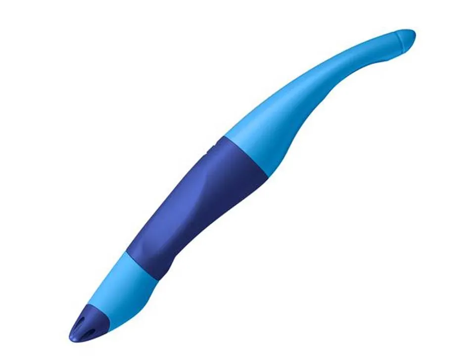 Roller stabilo easyoriginal effaçable ergonomique rechargeable grip caoutchouc écriture 0.5mm droitier bleu