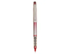Roller uniball eye needle pointe indéformable 0.7mm encre liquide super ink permanent système exclusif uni-flow rouge