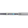 Roller uniball eye plastique recycle encre liquide ecriture moyenne pointe metal coloris bleu