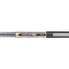 Roller uniball eye plastique recycle encre liquide ecriture large pointe metal coloris noir