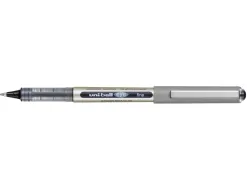 Roller uniball eye plastique recycle encre liquide ecriture moyenne pointe metal coloris noir